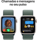 SmartWatch SE GPS • Caixa estelar de alumínio – 40 mm • Pulseira loop esportiva verde-lago