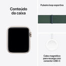 SmartWatch SE GPS • Caixa estelar de alumínio – 40 mm • Pulseira loop esportiva verde-lago
