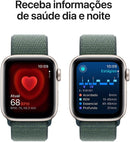 SmartWatch SE GPS • Caixa estelar de alumínio – 40 mm • Pulseira loop esportiva verde-lago