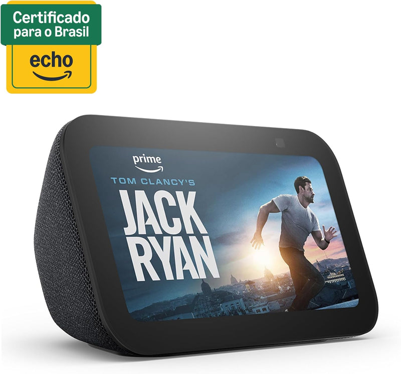 ASSISTENTE DE VOZ INTELIGENTE Smart display graves 2x mais potentes e som mais nítido | Cor Preta